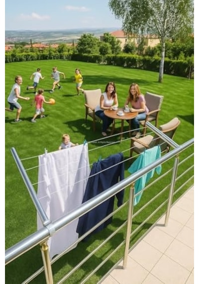 Lik Oval Eloksal Çamaşırlık Montaj Vidaları Ve Ip Dahil Çok Renkli