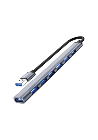 Usb-c Hub Docking Station - Macbook & Windows Uyumlu Çoklayıcı Adaptör Gri, 7-in-1