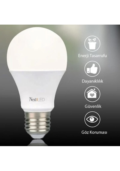 Next Led Şarjlı Led Ampul 9 W Bembeyaz Işık