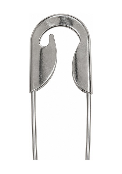 Fugo Metal Saç Tokası 14 Cm Uzun Çengelli Firkete Toka Şık Saç Aksesuarı Gümüş