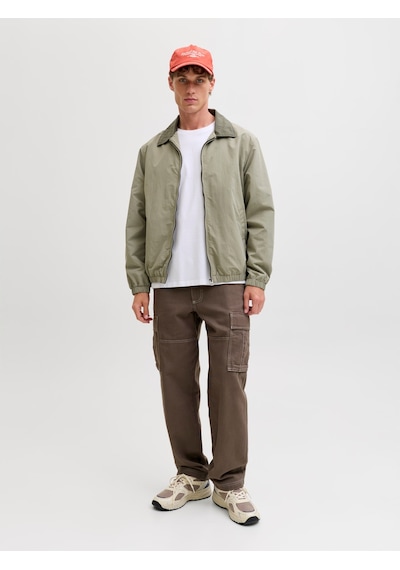 Jack & Jones Baxter Contrast Collar Erkek Yeşil Ceket 12289181-vtr
