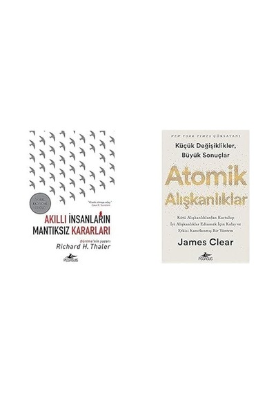 Akıllı Insanların Mantıksız Kararları + Atomık Alıskanlıklar 2 Set