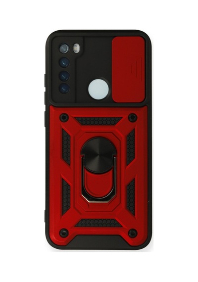 Redmi Note 8 Kılıf Pars Lens Yüzüklü Silikon - Kırmızı Bzsxx00 1