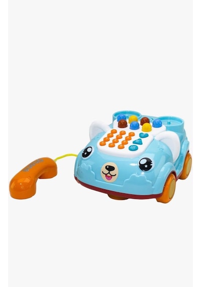 Müzikli ve Işıklı Eğitici Köpek Araba Tasarımlı Oyuncak Telefon