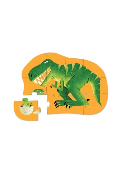 Crocodile Creek Mini Puzzle 12 Parça Dinozor Ve Yavrusu