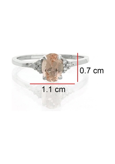 Morganite Oval Tektaş Yüzük