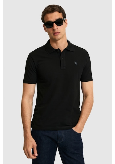U.s. Polo Assn. Erkek Siyah Tişört Basic 50322347-vr046