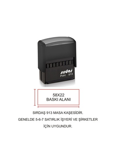 Sırdaş 913 Kişiye Özel Şirket Kaşesi Diğer