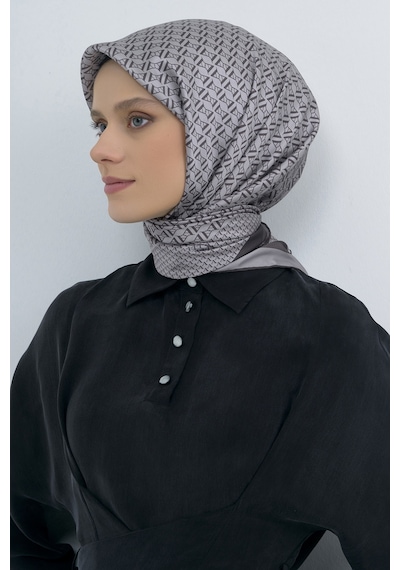 Armine Saf İpek Sura Eşarp-2026 İlkbahar-yaz- 950200d Gri