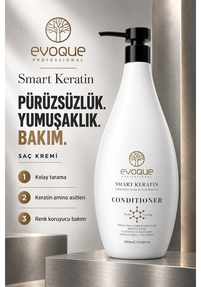 Evoque Smart Keratin Saç Kremi 1 L