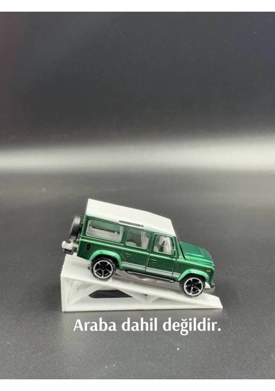 1:64 Ölçek Beyaz Araba Rampası