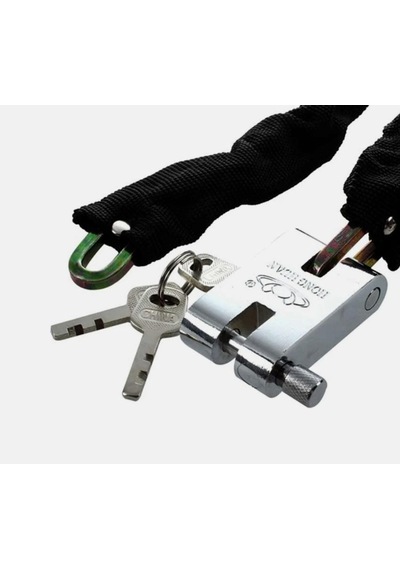 Bisiklet, Motosiklet İçin Kilit Kesilemeye Dayanlıklı Çelik 1,4 Cm Kilit Anahtar Dahil 82 Cm