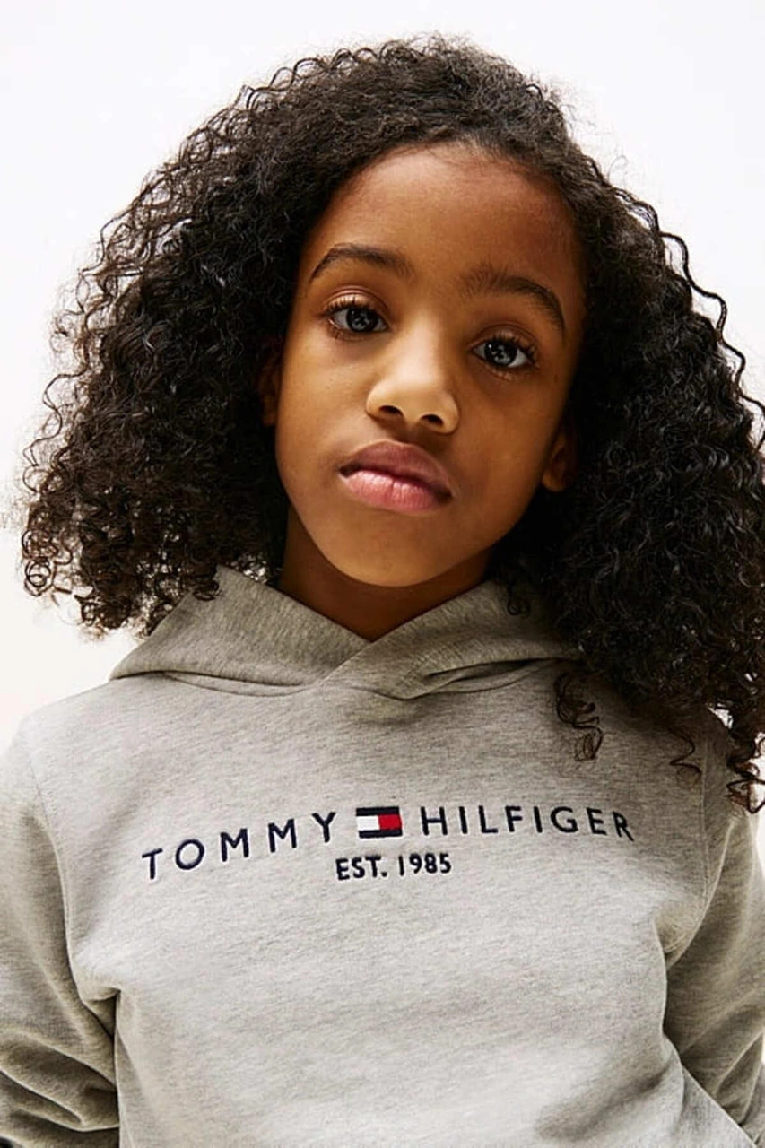 Tommy Hilfiger Unisex Çocuk Th Essential Hoodie Kapüşonlu Sweatshirt - Gri-10982 Light Grey Heather Tommy Hilfiger Unisex Çocuk Th Essential Hoodie Kapüşonlu Sweatshirt - Gri-10982 Light Grey Heather
