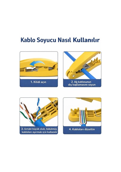 Trklink Trk-e-02 Çok Fonksiyonlu Cat6 Kablo Ayırıcı, Düzenleyici Ve Kesici Trk-n-224595