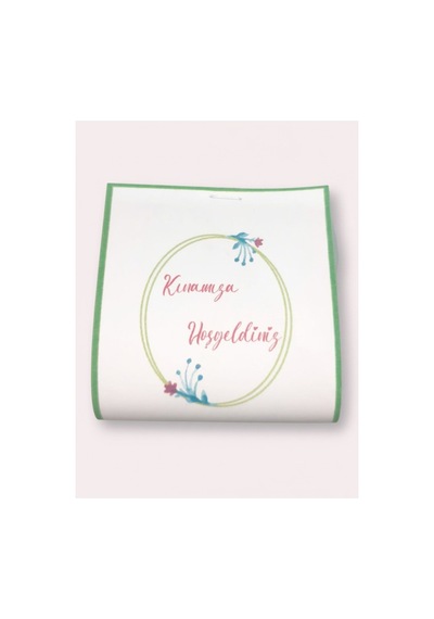 50 Adet Minimalist Çelenk Tasarımlı Kına Hediyeliği 6x6,5 Cm - 3-4 Gr Hijyenik Paketli Dağıtmalık Kına