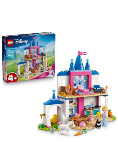 LEGO® ǀ Disney Princess Sindirella Hayvan Dostları Şatosu 43283 – 4+ Yaş için Yaratıcı Oyuncak Yapım Seti (149 Parça)