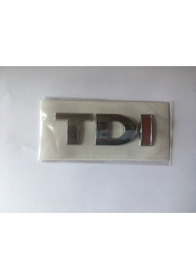 Volkswagen Tdi Bagaj Yazısı Tek Kırmızı 3B0853675Ab
