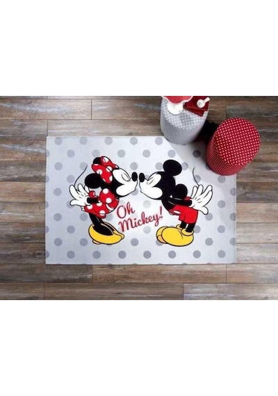 Taç Lisanslı Çocuk Halısı Mickey And Minnie 80X140