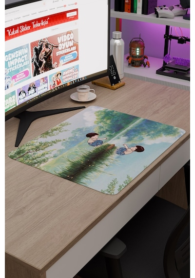 Ateşböceklerinin Mezarı Anime V1 - 48x40 Xl Gaming Kauçuk Kaymaz Taban Mouse Pad Fare Altlığı