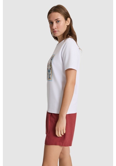 U.S. Polo Assn. U.s. Polo Assn. Kadın Beyaz Tişört 50323487-vr013 U.S. Polo Assn. U.s. Polo Assn. Kadın Beyaz Tişört 50323487-vr013