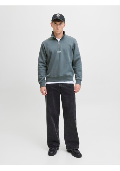 Jack & Jones Jjesoho Sweat Quarter Zıp Hn Noos Stormy Weather Stormy Weather