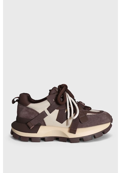 Lufian Yoko Kadın Sneaker Ayakkabı Kahverengi Kahverengi 121230088100400