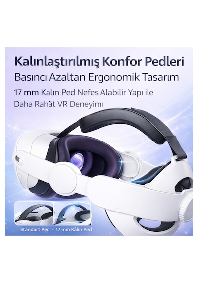 Meta Quest 2/3/3s Uyumlu Vr Baş Bandı Ayarlanabilir Elite Strap, Basıncı Azaltan Kayış,vr Değildir.