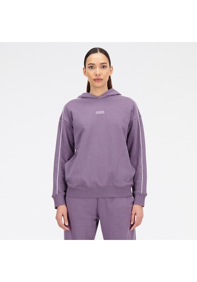 New Balance Essentials French Terry Oversize Kadın Mor Hoodie Düz Wt33529-shw Mor