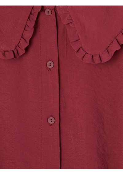 Lcw Everyday Bordo Bebe Yaka Modal Karışımlı Kadın Gömlek Tunik