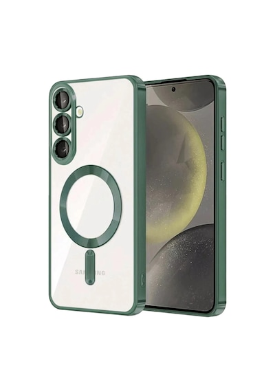 Newface Samsung Uyumlu Galaxy S25 Fe Kross Magneticsafe Kapak - Koyu Yeşil