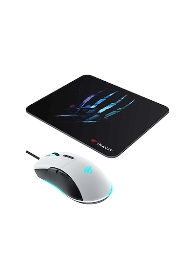 Havıt Ms1037cm Oyuncu Mouse Ve Mouse Pad Beyaz