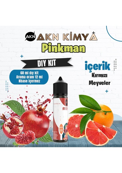 Pinkman Dıy Kit Kırmızı Meyveler Gıda Aroması %20 Oranda Aroma İçerir Hazır Değildir 60 Ml