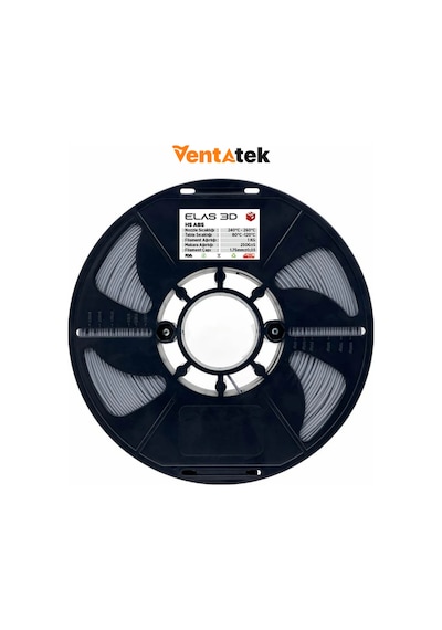 Elas 3d Gri Hs Abs Filament - 1.75mm - 1 Kg Gri