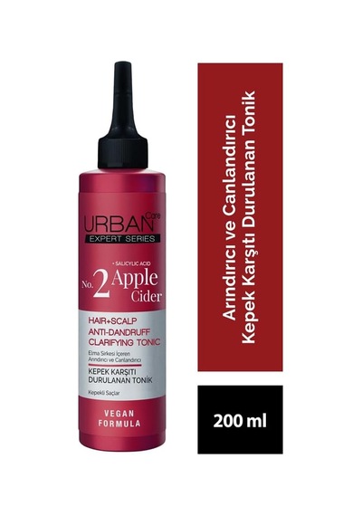 Urban Care Expert No.2 Apple Cider & Salycylic Acid Kepek Karşıtı Tonik, 200 Ml