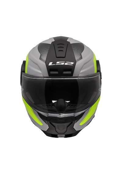 Ls2 Scope 2 Duria Çene Açılır Kask Gri Neon Sarı