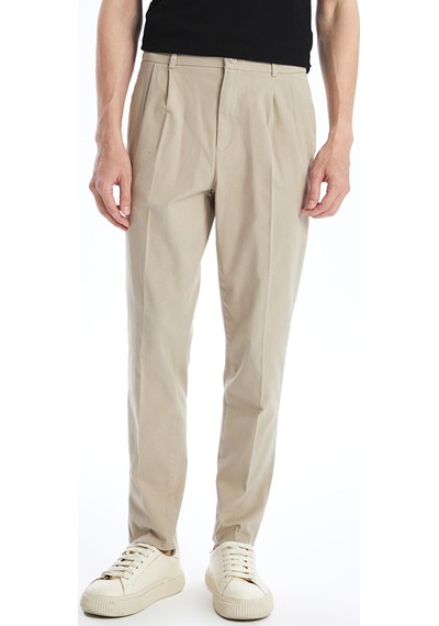 Lcwaıkıkı Classic Bej Standart Kalıp Erkek Chino Pantolon