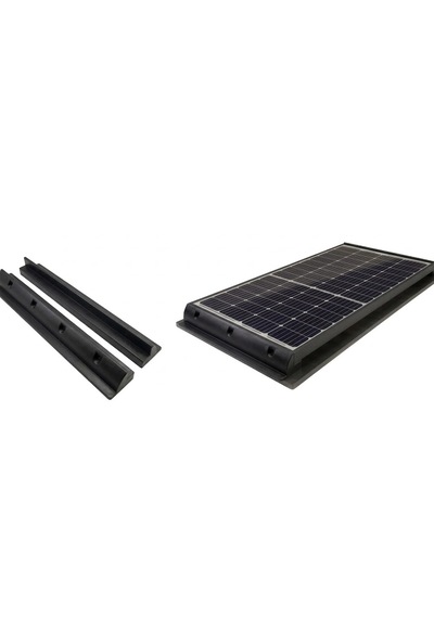 Abs Plastik Güneş Paneli Braketi 530mm Siyah