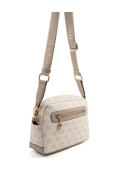 Silver Polo Sp1201 Kadın Çapraz Çanta Monogram Bej-kum