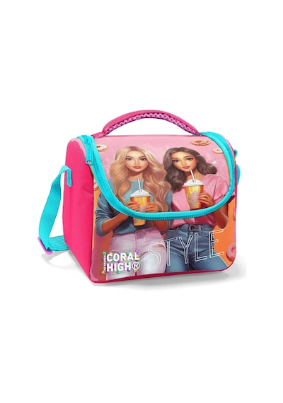 Coral High Kız Çocuk Termoslu Beslenme Çantası - Pembe Kırmızı Fashion Girl, Kız Çocuk Çok Renkli Coral High Kız Çocuk Termoslu Beslenme Çantası - Pembe Kırmızı Fashion Girl, Kız Çocuk Çok Renkli