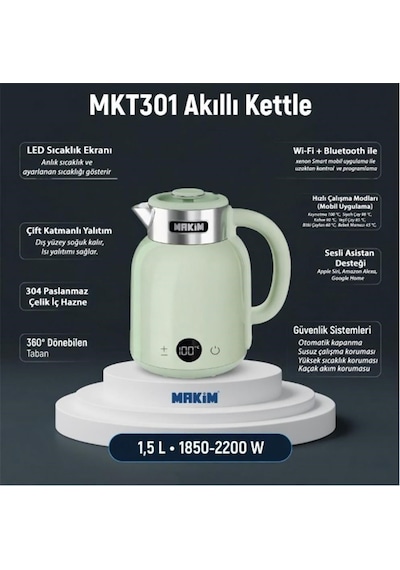 Makim MKT301 100 W Akıllı Kettle