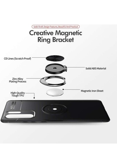 Huawei P30 Pro Yüzüklü Manyetik Ravel Kilif 513799863