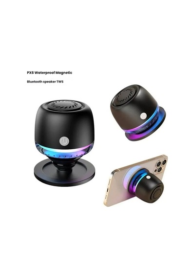 M99 Magsafe Uyumlu Rgb Işıklı Bluetooth Hoparlör - Mıknatıslı Mini Ses