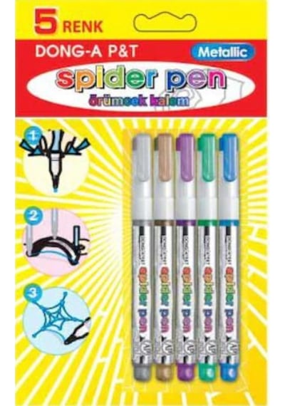Dong-A Spider Pen Örümcek Kalem 5 Renk Blister Ambalaj