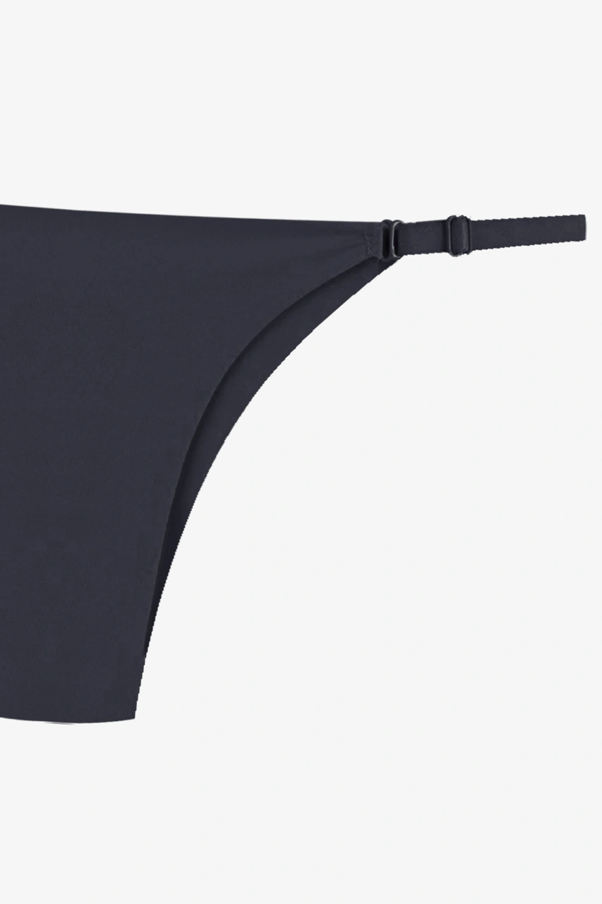 Kadın Ayarlanabilir Lastikli Mikro Slip Ko60377 Siyah-Ekru