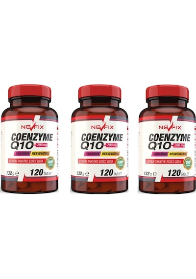 Koenzim Coenzyme Q10 200 Mg 120 Tablet X 3 Kutu