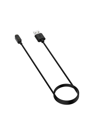 Schitec Huawei Honor Band 6 Uyumlu Manyetik Usb Şarj Kablosu Siyah