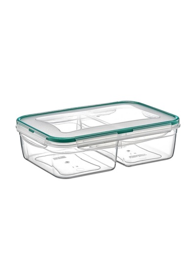 Fresh Box 2 Bölmeli Saklama Kabı 2000 Ml Hava Geçirmez Sıvı Sızdırmaz Beslenme Kabı Plastik Beyaz Diğer