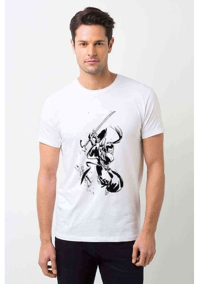 Samurai Jack Baskılı Beyaz Erkek Tshirt (534753345)
