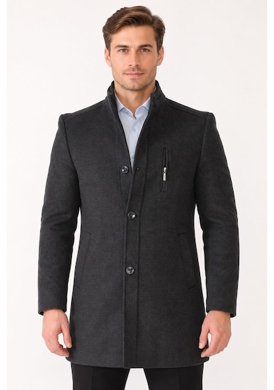 Plt9386 Dewberry Erkek Palto-antrasit-1