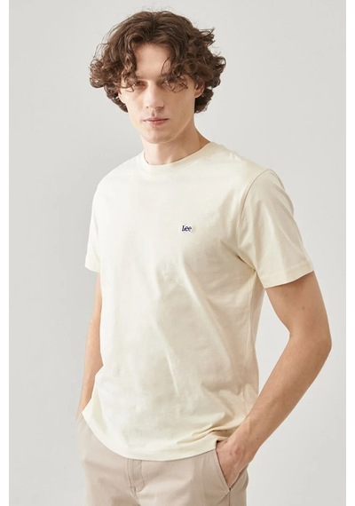 Lee Erkek T Shirt L60UFQ102 EKRU Ekru